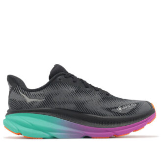 (WMNS) Clifton 9 Gore-Tex ‘Black Electric Aqua’